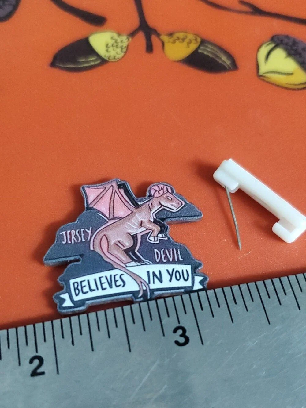 Jersey Devil 'Believes in You' Acrylic Pin